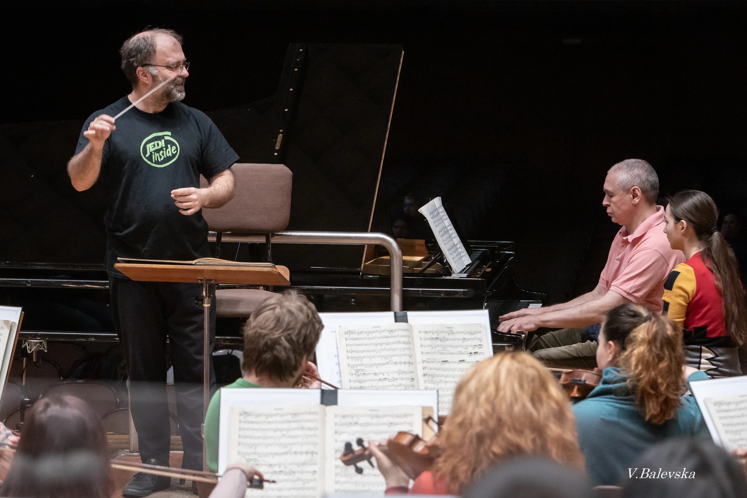 The famous Ivo Pogorelić, Nayden Todorov and the Sofia Philharmonic Orchestra